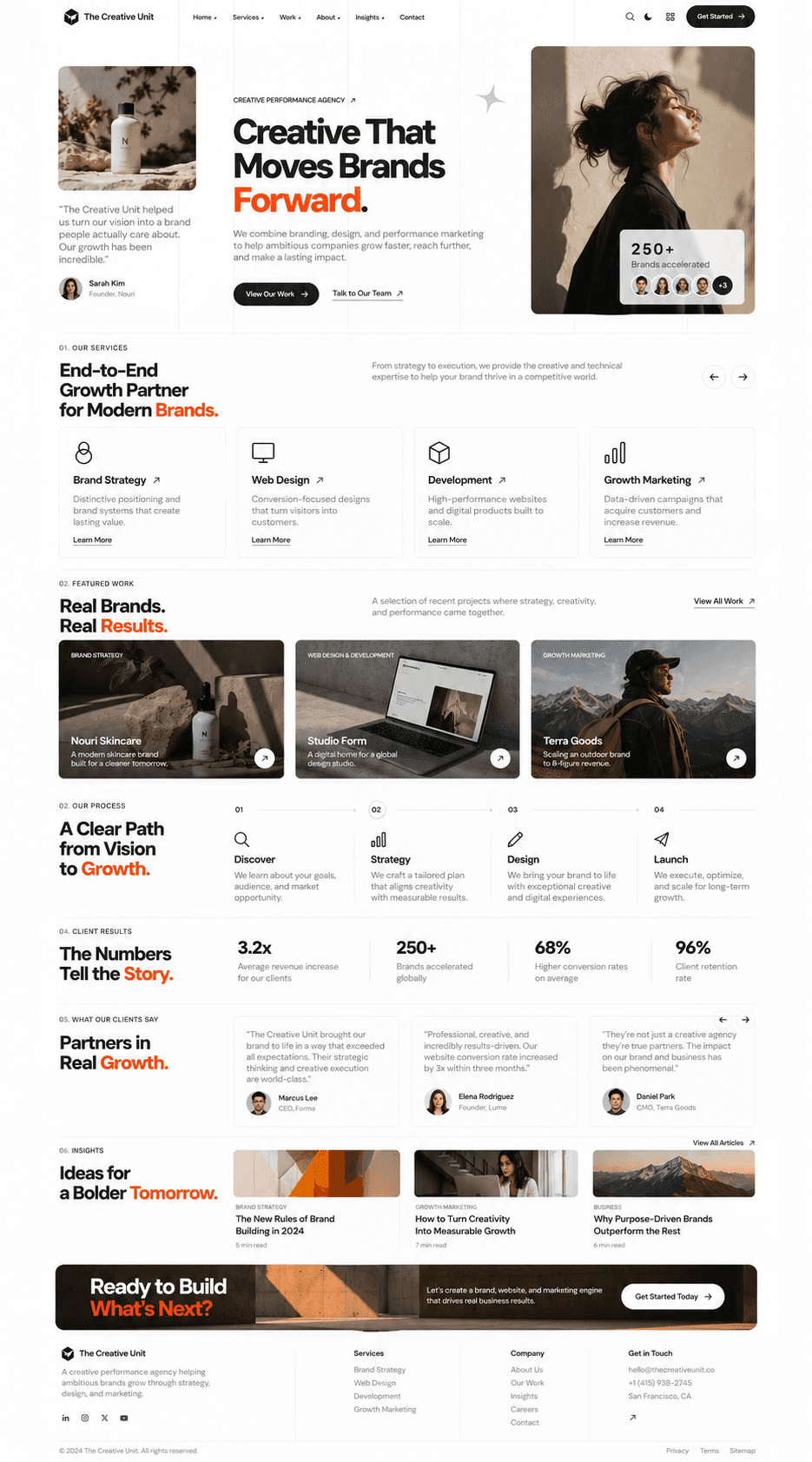 The Creative Unit website concept preview
